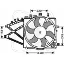 Вентилятор радиатора двигателя ELECTRO AUTO CD QAO 1271526656 32VO014 N7U4D