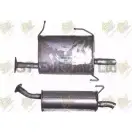 Задний глушитель GT EXHAUSTS L 6KZ2DU Nissan Primera (WP11) 2 Универсал 2.0 TD 90 л.с. 1998 – 2001 GDN511 ATE9P5G