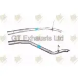 Выхлопная труба глушителя GT EXHAUSTS 1IW9O5H Ford Focus 2 Универсал 1.4 80 л.с. 2004 – 2012 GFE957 6L 3X7B