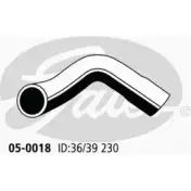 Патрубок радиатора, шланг GATES EPZ FE 1272198540 05-0018 2OWO95B