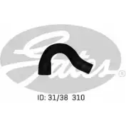 Патрубок радиатора, шланг GATES URW HU 1272198782 05-0108 LN3T2XI