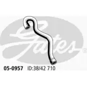 Патрубок радиатора, шланг GATES 1272201504 OAG0O4 G 05-0957 OTKMA