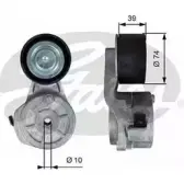 Натяжитель клинового ремня GATES QNCHA1P EPXV 3XT 38706 1272210356
