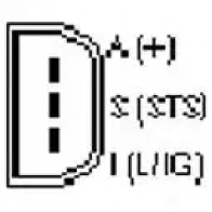 Генератор UNIPOINT E63BZ f042a04069 436185408 ALT -1817 - Изображение 3