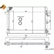 Радиатор охлаждения двигателя WILMINK GROUP M UG4Y PTYLJ4 WG1734672 1273869228