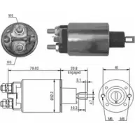Втягивающее реле стартера WILMINK GROUP WG1748370 ZM480 1273933998 48 0
