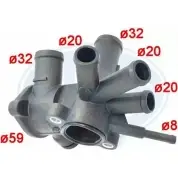 Фланец охлаждающей жидкости WILMINK GROUP T1 W62X MDE6JF 1274018991 WG1777209