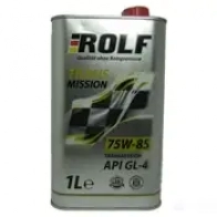 Трансмиссионное масло в мкпп, редуктор синтетическое 322284 ROLF SAE 75W-85 API GL-4, 1 л ROLF RKIFT WA 322284 1439755239