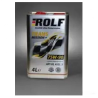 Трансмиссионное масло в мкпп, редуктор синтетическое 322309 ROLF SAE 75W-90, 4 л ROLF 1439755255 322309 H1XD ZSW