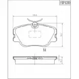 Тормозные колодки, дисковые, комплект FI.BA 21028 1274316735 FBP4200 2094 1