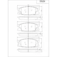 Тормозные колодки, дисковые, комплект FI.BA 23941 FBP4256 1274317851 23 501
