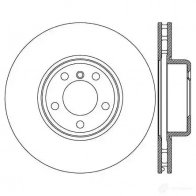 Тормозной диск VAICO Bmw 1 F20 Хэтчбек 3 д 2.0 125 d 224 л.с. 2015 – наст. время 4046001703652 4QK EF V20-80020