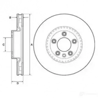 Тормозной диск VAICO V10-80001 Porsche Cayenne (9PA) 1 Кроссовер 4046001767838 AJ 8CD