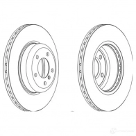 Тормозной диск VAICO ZTID P69 4046001703638 V20-80018 Bmw Z4 (E89) 2 Кабриолет 3.0 sDrive 35 is 340 л.с. 2010 – 2025