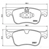 Тормозные колодки дисковые, комплект VAICO V22-0467 Citroen Grand C4 SpaceTourer 1N9ZQ TO 4046001809071