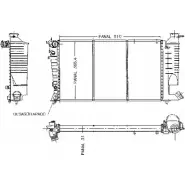 Радиатор охлаждения двигателя ORDONEZ Peugeot 306 1 (7A, 7C, N3, N5) Хэтчбек 2.0 S16 152 л.с. 1993 – 2001 1020012809 P X2MBG C5DLC