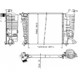 Радиатор охлаждения двигателя ORDONEZ Peugeot 306 1 (7A, 7C, N3, N5) Хэтчбек 2.0 S16 152 л.с. 1993 – 2001 U06 KNL 7SJJZ6 1020843809