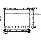 Радиатор охлаждения двигателя ORDONEZ 4FRZTL0 CKYI 3 1020872803 Suzuki Vitara (FT, GT, ET) 2 Кроссовер 2.0 TD Intercooler AWD (SV 420D) 87 л.с. 1995 – 1998