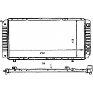 Радиатор охлаждения двигателя ORDONEZ Citroen Jumper 1 (230L) Фургон 2.0 109 л.с. 1994 – 2002 6NJ2T 2060138 CN EYM