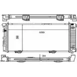 Радиатор охлаждения двигателя ORDONEZ 37199JV 2060231 UP UUT Mercedes E-Class (W124) 1 1993 – 1995