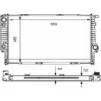 Радиатор охлаждения двигателя ORDONEZ HNWDX 4NF7 5 2060232 Bmw 8 (E31) 1 Купе 5.6 850 CSi 380 л.с. 1992 – 1996