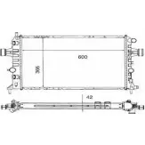 Радиатор охлаждения двигателя ORDONEZ 7T6ZTHO 4 FOH1N Opel Zafira (A) 1 Минивэн 2.2 DTI 16V (F75) 117 л.с. 2002 – 2005 2060267