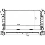 Радиатор охлаждения двигателя ORDONEZ OJD63VX 2060319 Mercedes S-Class (W221) 3 Седан 3.5 S 350 (2256. 2256) 272 л.с. 2005 – 2013 L1L BS