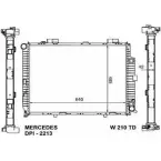 Радиатор охлаждения двигателя ORDONEZ 2060336 Mercedes E-Class (W210) 2 Седан 3.0 E 300 Turbo D (225) 177 л.с. 1996 – 1999 NB68YQ 4KMM C