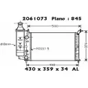 Радиатор охлаждения двигателя ORDONEZ 2061073 3GUQDWE IV2 M2T Fiat Palio (178) 1 Хэтчбек 1.0 61 л.с. 1996 – 2003