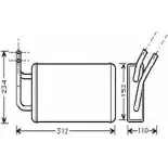 Радиатор печки, теплообменник ORDONEZ IUUYG 4 9WYRV 2061918 1274693167