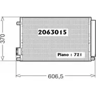Радиатор кондиционера ORDONEZ G W9T7C9 2063015 1274694907 ORFWTKP