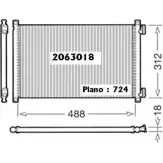 Радиатор кондиционера ORDONEZ F30X57Z 1274695089 NN G4QD 2063018