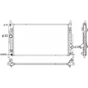 Радиатор охлаждения двигателя ORDONEZ Mazda 3 (BL) 2 2008 – 2013 MT C7H EJRS43 2064103