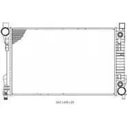 Радиатор охлаждения двигателя ORDONEZ 2065081 0D7UC2H Mercedes C-Class (W203) 2 Седан 2.0 C 180 (2035) 129 л.с. 2000 – 2002 H6M6EO 1