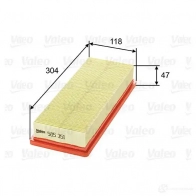 Воздушный фильтр VALEO 1206048604 585351 2V ZBGI 3276425853515