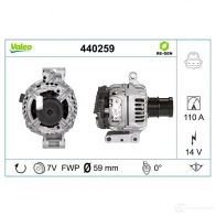 Генератор VALEO 1205986316 440259 3276424402592 2EYRI 7W - Изображение 4