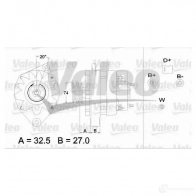 Генератор VALEO 25 41745 911885138 A13N254 436709