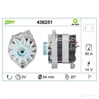 Генератор VALEO 225880 436251 254 1258 A14N156 - Изображение 4