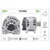 Генератор VALEO 3276427470697 1206153606 747069 9I3 KK0 - Изображение 4