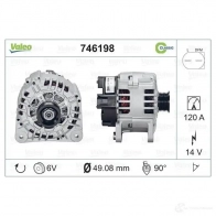 Генератор VALEO 3276427461985 746198 1206147794 I6J JN - Изображение 5