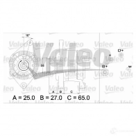 Генератор VALEO 225899 2541310 25413 09 436277 - Изображение 1