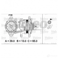 Генератор VALEO 2EA 0495 437490 Kia Pride (DA) 1 Хэтчбек 1.1 i 52 л.с. 1991 – 2000 41JG4U