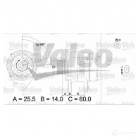 Генератор VALEO 2 542259 Audi A2 (8Z) 1 2000 – 2005 437402 SG9