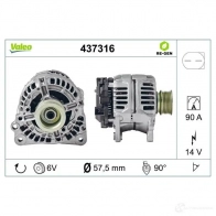 Генератор VALEO 254224 1 2542571 437316 226370 - Изображение 4