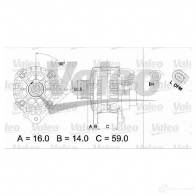 Генератор VALEO 226492 2542 746 SG9B057 437444 - Изображение 5