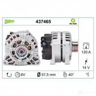 Генератор VALEO 572555 226511 2542 547 437465 - Изображение 4