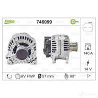 Генератор VALEO E85DQF 237631 746099 TG14C 016 - Изображение 11