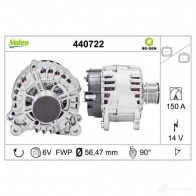 Генератор VALEO 3276424407221 O7WQC Q 1199254670 440722 - Изображение 4