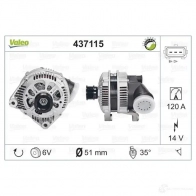 Генератор VALEO 437115 2541 963 A14VI22 226266 - Изображение 4