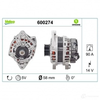 Генератор VALEO XP T35 1199258136 600274 3276426002745 - Изображение 4